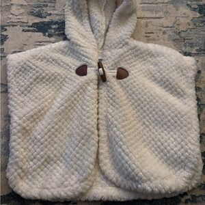 Cozy Cream Hooded Cape